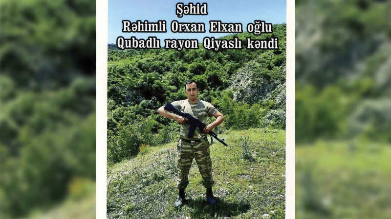 Bu gün şəhid Rəhimli Orxanın anadan olduğu gündür