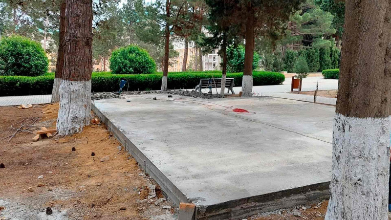 “Göyərçin” parkında tikilməkdə olan qanunsuz obyekt sökülüb