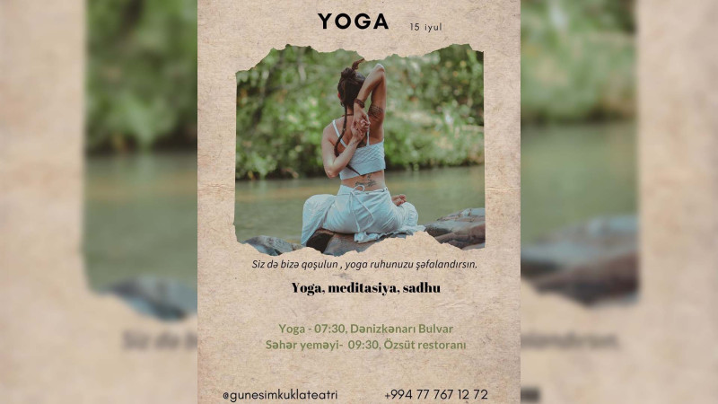 Dənizkənarı bulvarda yoqa təlimi təşkil olunacaq