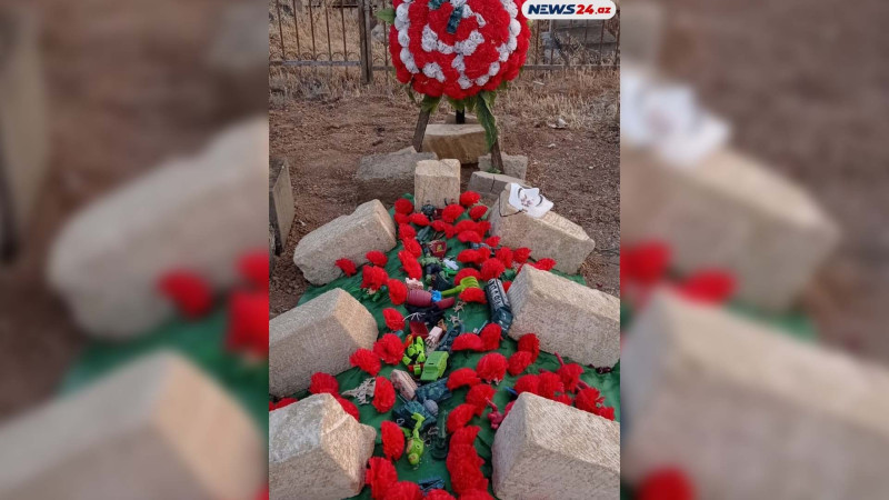 İdman zalında ölən 7 yaşlı Fəridin məzarı - FOTO