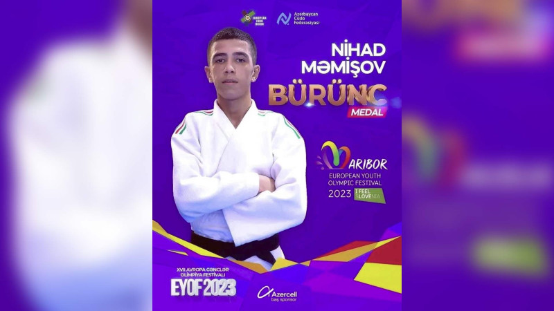 Gəncimiz Avropa Yay Olimpiya Festivalının bürünc medalını qazanıb