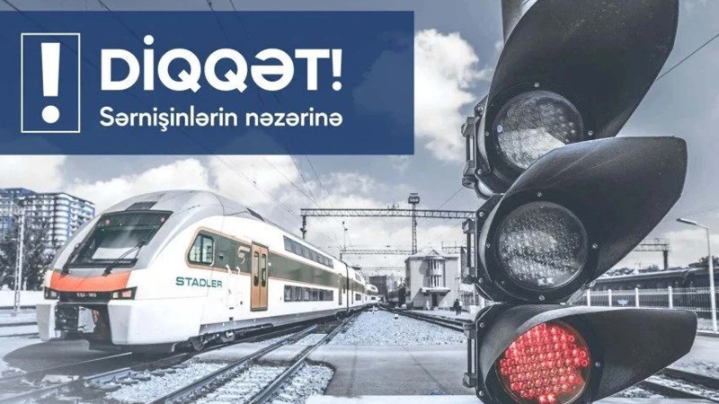 Bakı-Pirşağı-Sumqayıt qatarının hərəkət qrafikində dəyişiklik var