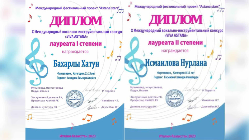Şagirdlər beynəlxalq müsabiqədə laureat adını qazanıblar