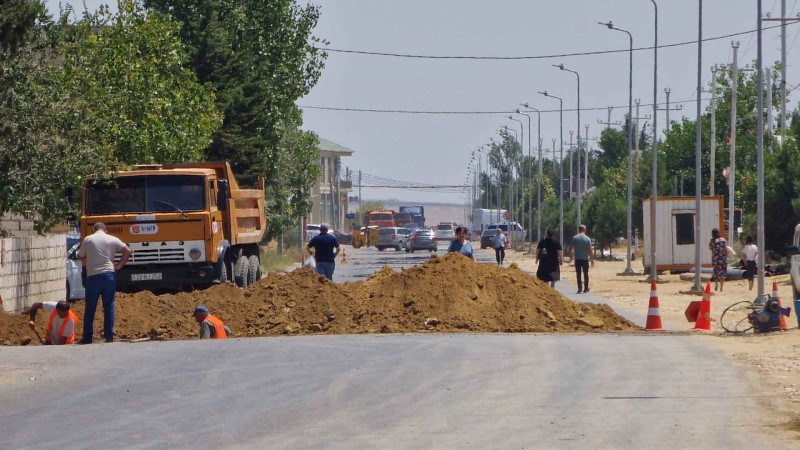 Sürücülərin nəzərinə: Saray-Novxanı yolunda təmir işləri görülür
