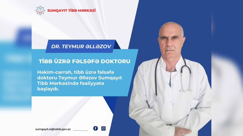 Tibb üzrə fəlsəfə doktoru 4 saylı xəstəxanada fəaliyyətə başlayıb
