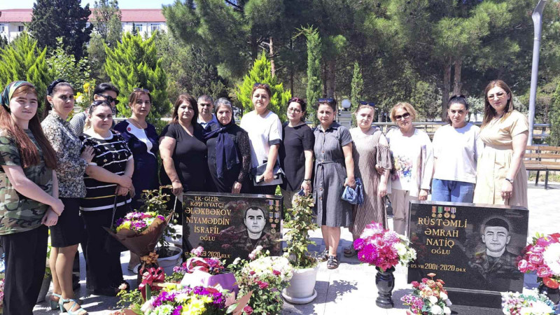 Müəllim kollektivi şəhid məzun Niyaməddin Ələkbərovu yad edib
