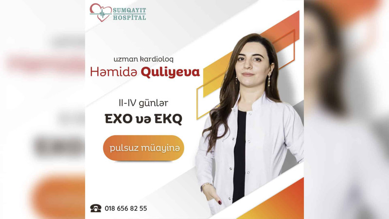 “Sumqayıt Hospital”da pulsuz EXO və EKQ müayinələri aparılacaq