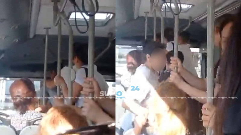 Sumqayıtda sürücü və sərnişin arasında dava - VİDEO