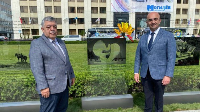 Sumqayıtın nümayəndə heyəti Belarusda qardaşlaşmış şəhərlər xiyabanının açılışında olub