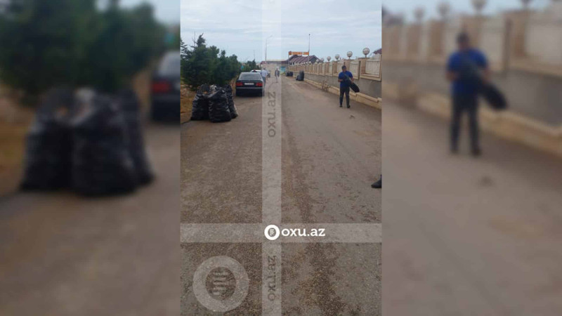 Novxanı çimərliyi tullantılardan təmizlənib