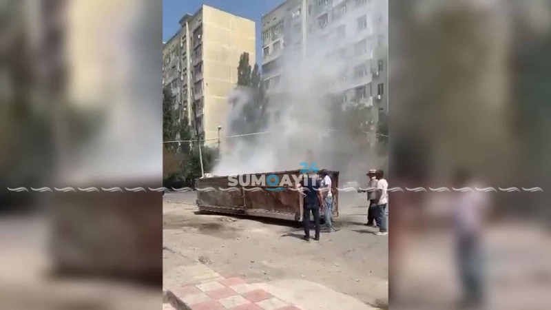 Yandırılan zibillik sakinlərə təhlükə yaradır