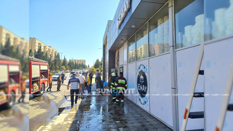 “Emay” şirniyyat evində yanğın olub