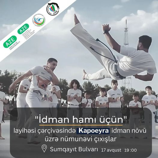 Bulvarda kapoeyra üzrə nümunəvi çıxışlar təşkil olunacaq