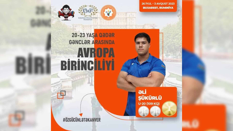 Ağır atlet Əli Şükürlü Vətənə medallar gətirir