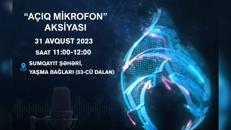 Sumqayıtda “Açıq mikrofon” aksiyası təşkil olunacaq