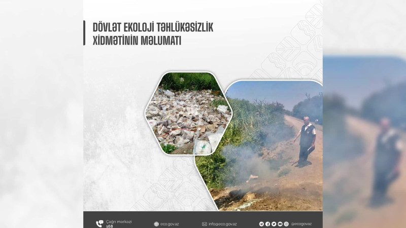 Təbiətə ziyan vuran Ceyranbatan sakini cərimələnib