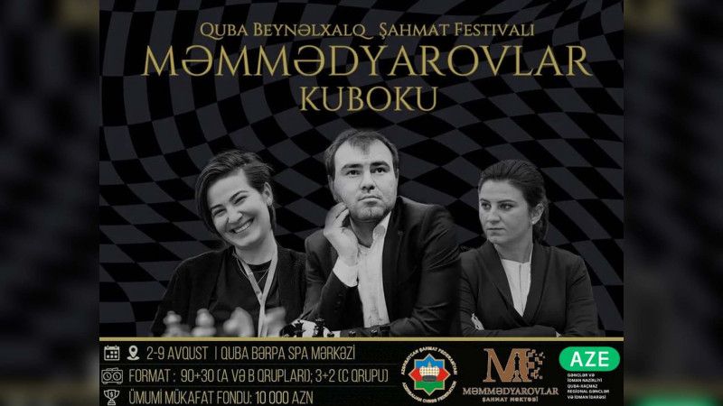 Mükafat fondu 10 min manat olan beynəlxalq şahmat festivalı start götürüb