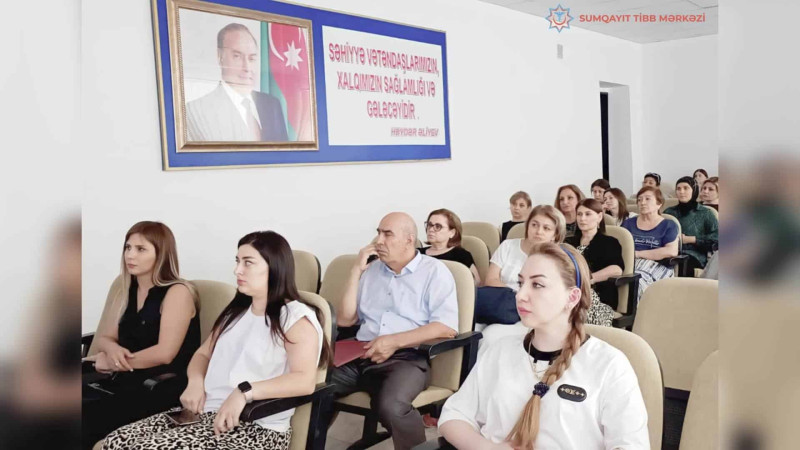 Sumqayıt Tibb Mərkəzində məişət zorakılığı mövzusu gündəmə gətirilib