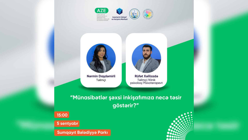 Peşəkar psixoloqlar tərəfindən təlim keçiriləcək