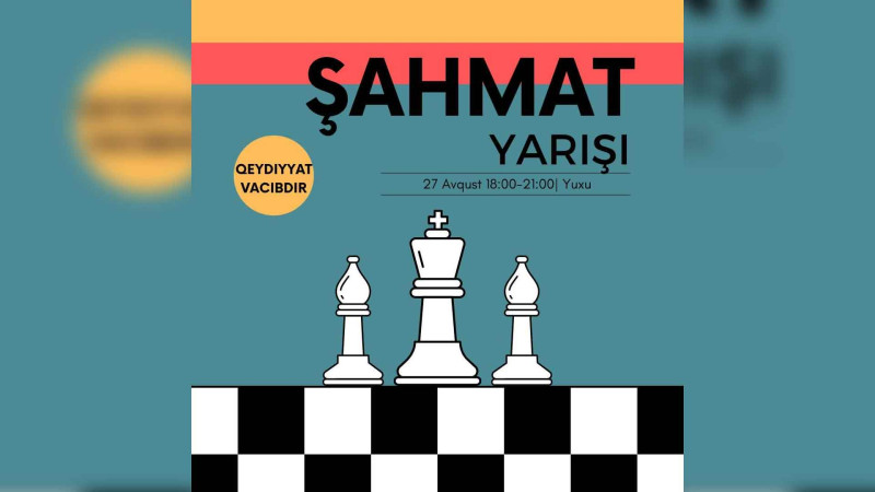 Sumqayıtda gənclər güclərini şahmatda sınaya biləcəklər
