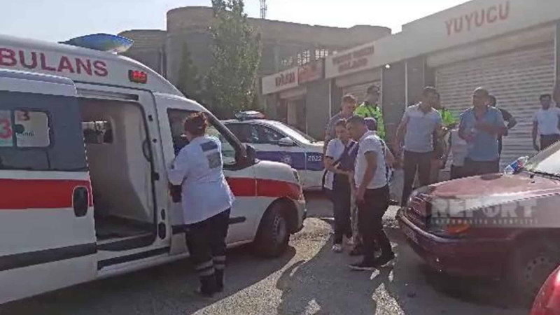 Çerkassı küçəsində 2 avtomobil toqquşub: xəsarət alan var