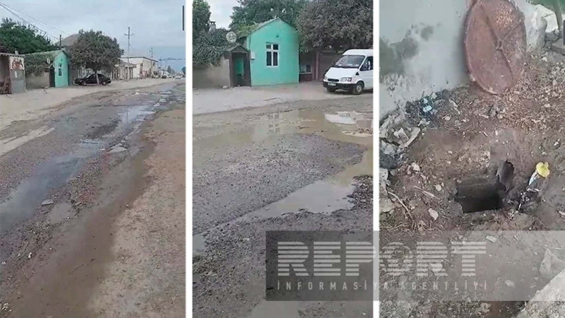 Sarayda sakinlər tez-tez kanalizasiyanın tutulmasından çətinlik çəkirlər
