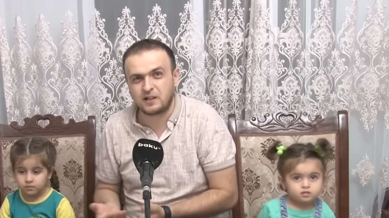 Sumqayıtda dörduşaqlı ailənin bağça problemi