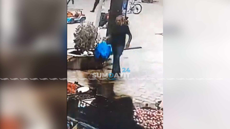 Oğru təhlükəsizlik kamerası ilə yaxalanıb