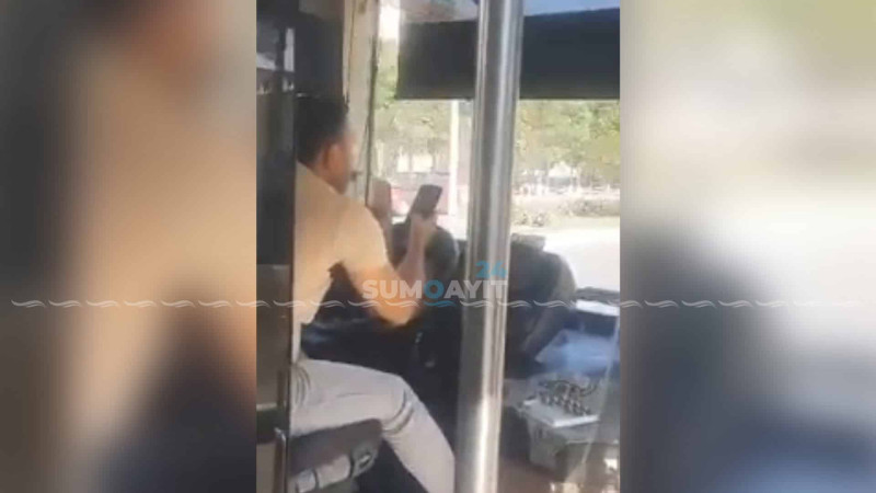 Avtobusu “ev şəraitində” idarə edən sürücü