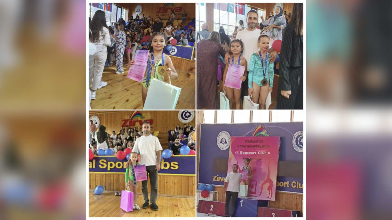 Kiçik yaşlı gimnastlarımız yarışda uğur qazanıblar