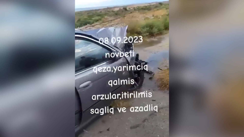 Sumqayıtdakı ağır qəzadan sonrakı video