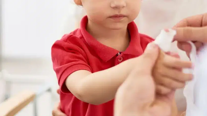 Barmağında dəmir halqa sıxılaraq qalan uşağa yardım edilib
