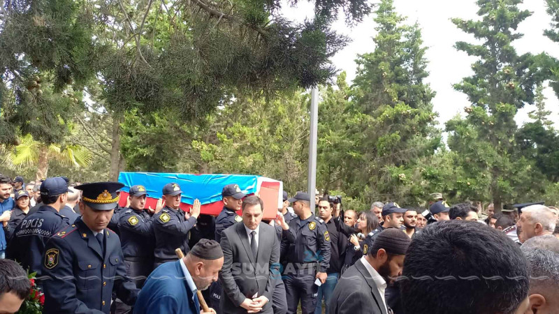 Şəhid polis Asim Camalzadə Sumqayıtda dəfn edilib