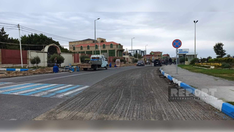 Sahil küçəsinə 70 min kvadratmetr asfalt vurulacaq