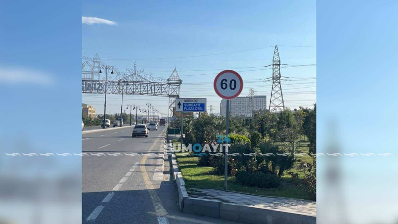 Sülh küçəsi boyunca sürət həddi endirilib