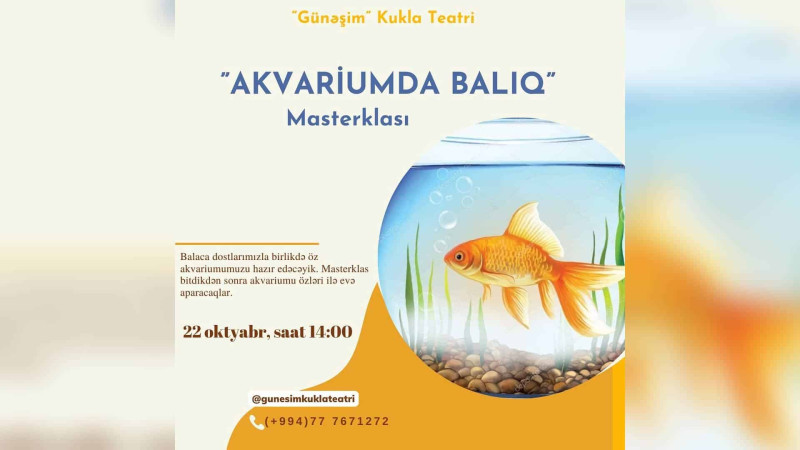 Sumqayıtda uşaqlar üçün master-klas olacaq