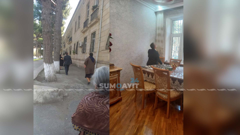 Sumqayıtda evlərə su dolur