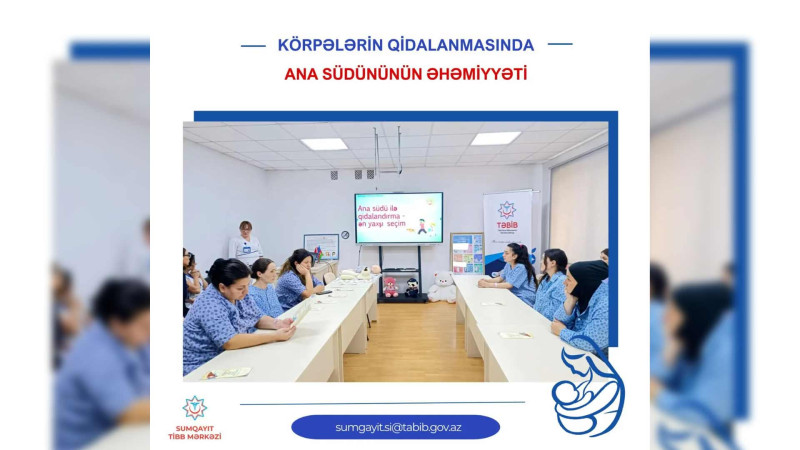 Yeni ana olan valideynlərə maarifləndirici təlim keçirilib