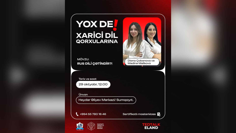 Sumqayıtda xarici dillərlə bağlı pulsuz seminar olacaq