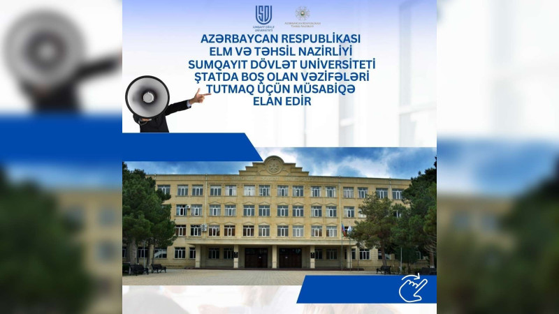 SDU-da vakant yerlər – MÜSABİQƏ