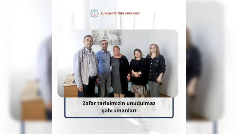 Səhiyyə işçiləri qazinin səhhəti ilə yaxından maraqlanıblar