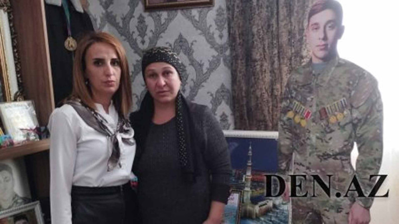 Gimnaziyanın kollektivi şəhid ailəsi ilə maraqlanıb