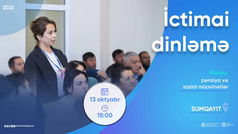 DSMF Sumqayıtda ictimai dinləmə keçirəcək