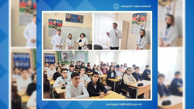 Məktəblərdə sağlam həyatla bağlı maarifləndirmə aparılıb