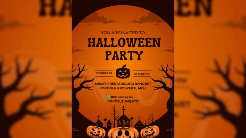 Sumqayıtda uşaqları əyləncəli “Halloween” gözləyir