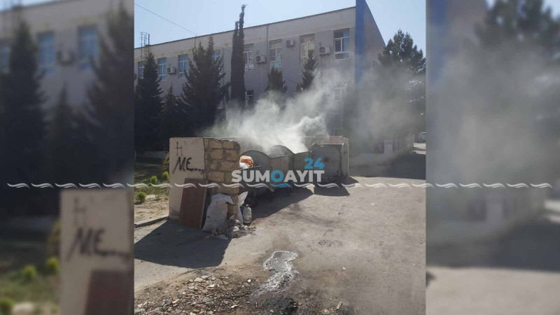 Sakinlər zibil qutularının yandırılmasından narahatdırlar