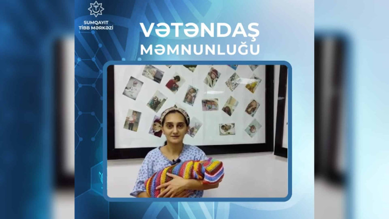 Sumqayıt Perinatal Mərkəzi aşağı çəkili körpəni sağaldıb
