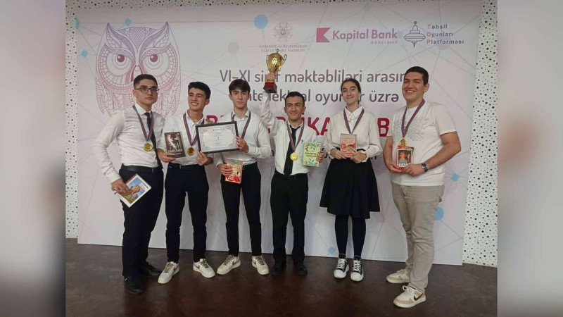 Respublika üzrə zəka oyununda şagirdlərimizin tayı-bərəbəri olmayıb