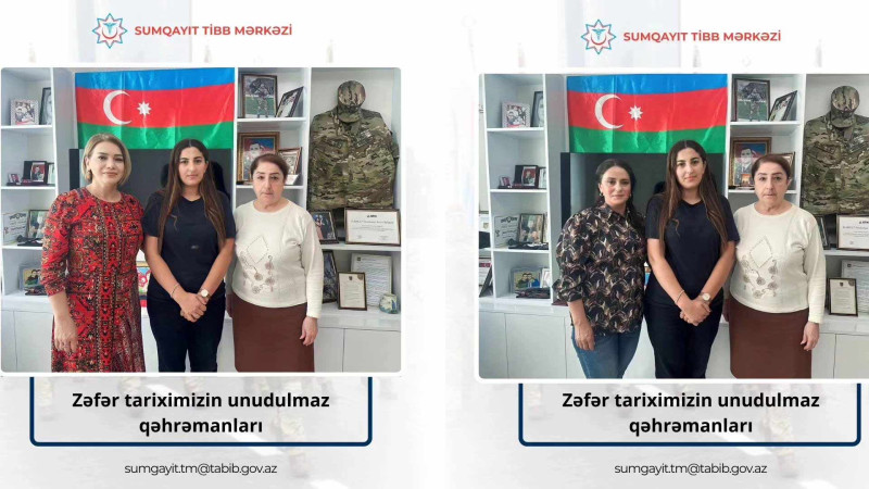 Şəhid Nəzər Əzizovun ailəsi ziyarət olunub