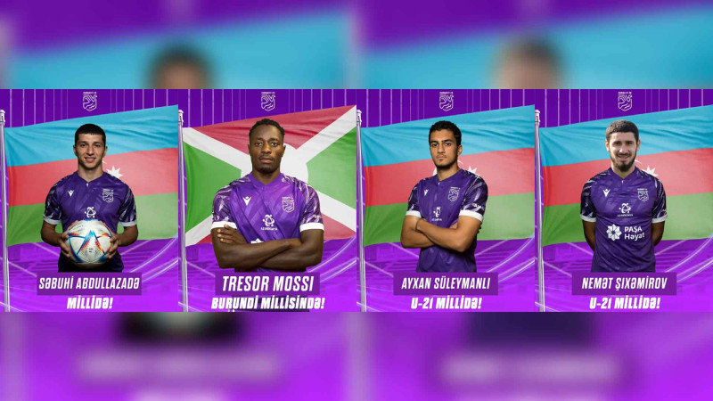 “Sumqayıt”ın futbolçuları millilərə cəlb ediliblər